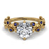Leaves All Around Yellow Gold Diamond Ring - Sydney 2ct No. 61